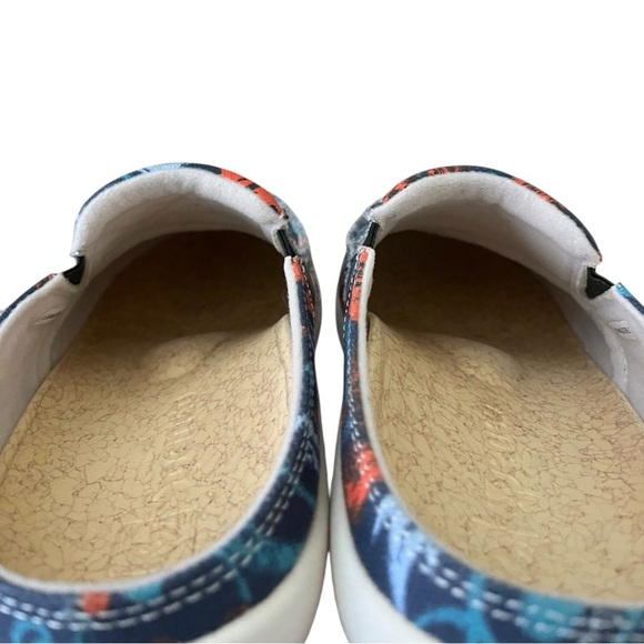 Spenco Siesta Solstice Poppy Print Slide Lightweight Slip On Arch Support Size 8 - Picture 6 of 10